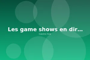 Les game shows en direct