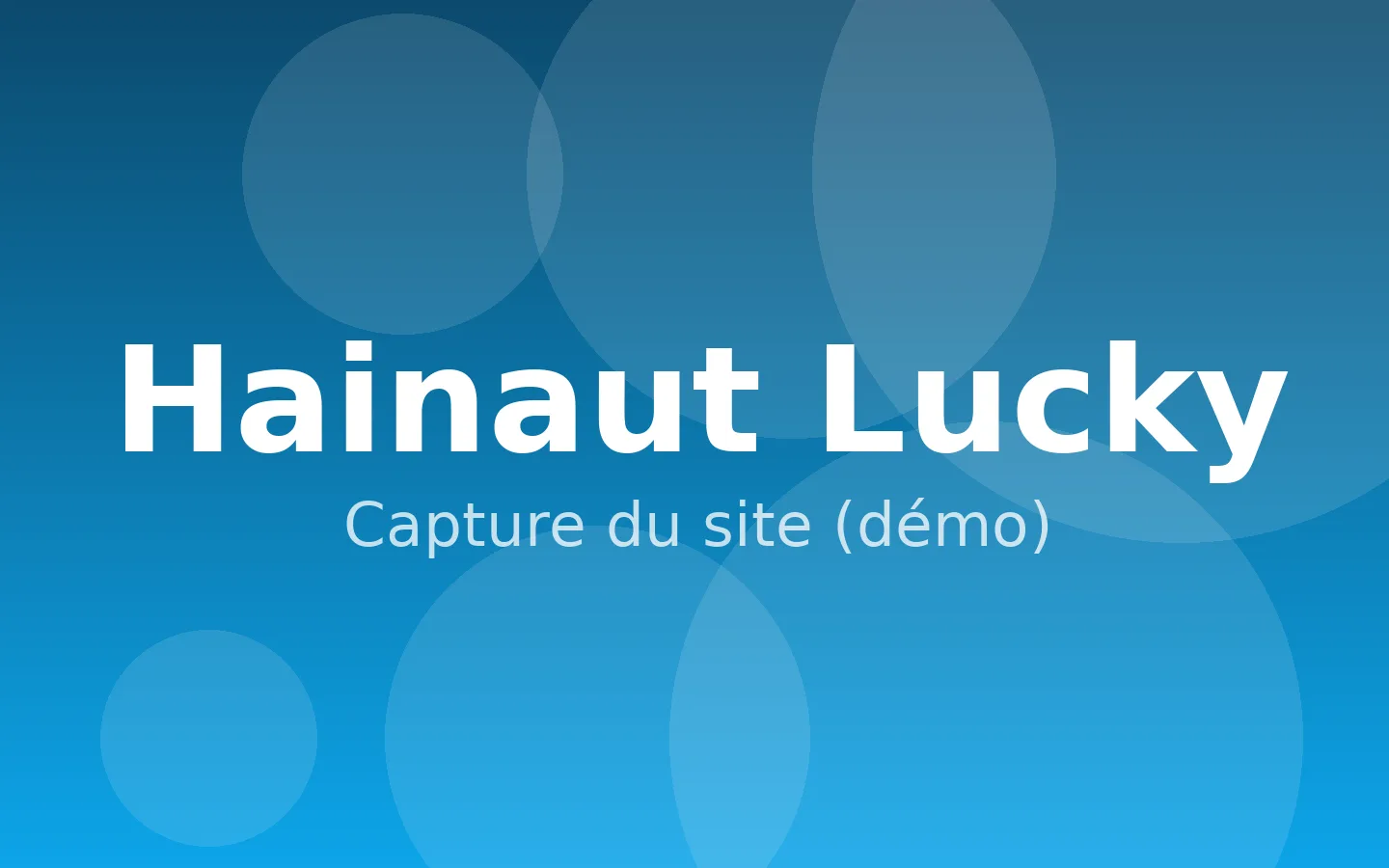 Capture de Hainaut Lucky