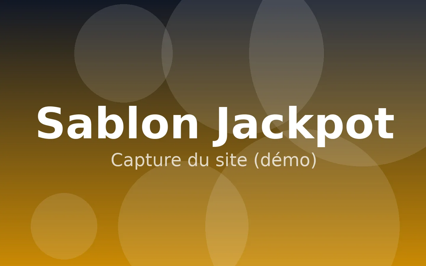 Capture de Sablon Jackpot